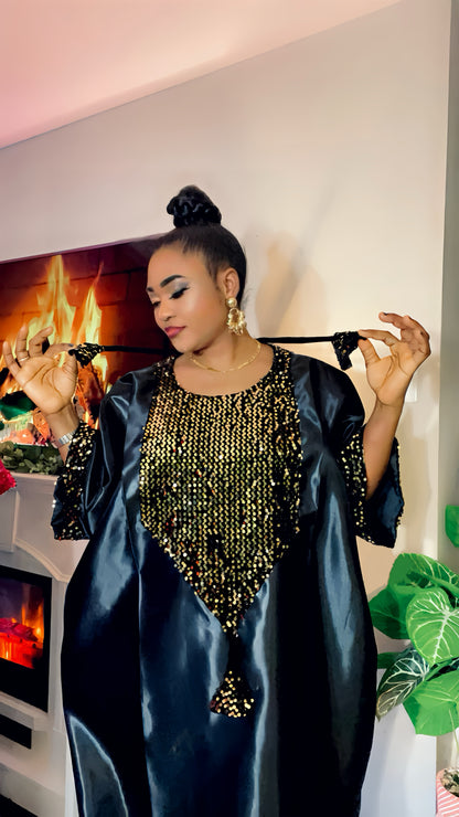 Rich Aunty Vibes Boubou kaftan - Dangling Elegance